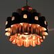 Copper & Black Pendant Lamp by Werner Schou for Coronell Elektro — Denmark, 1960s