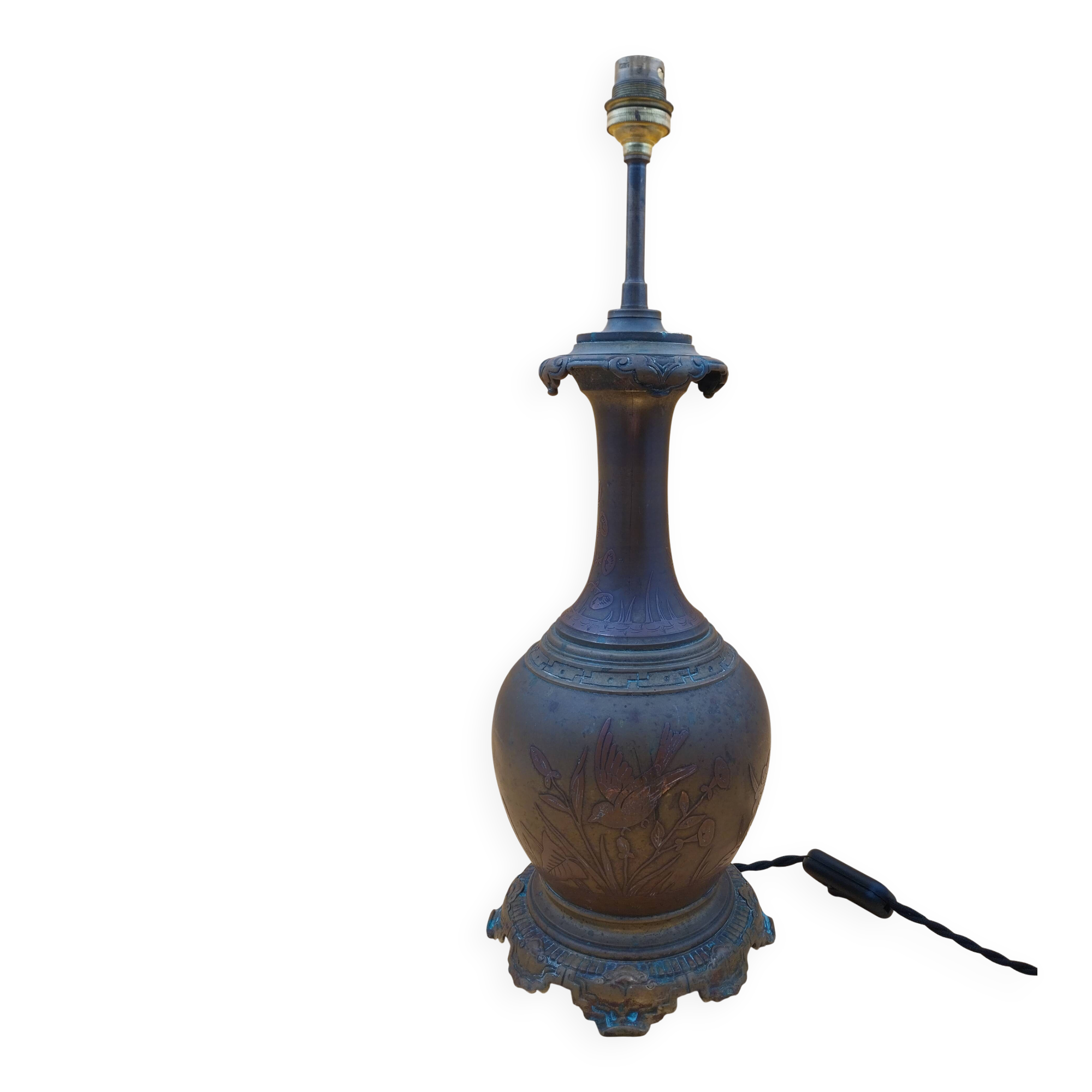Pied de lampe Japon Meiji