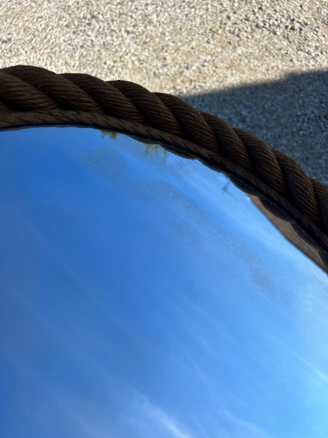 Round rope mirror Audoux Minet