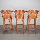 Set of 3 TON bentwood bar stools, Czech Republic, circa 1990.