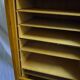 Vintage sliding curtain binder cabinet 60s