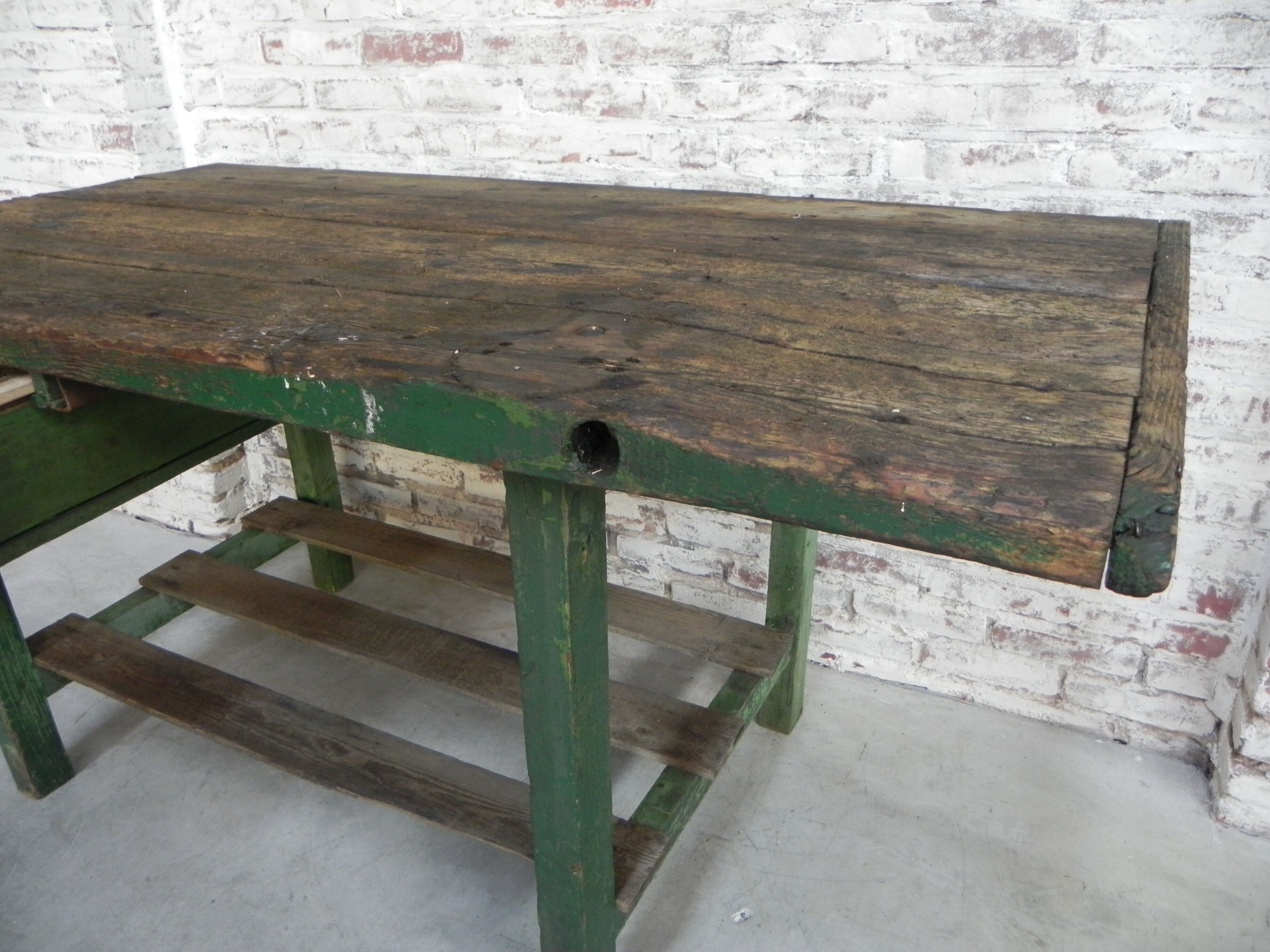 Workbench with drawer, 153 cm long