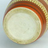 West german mid century vase duemler & breiden model 166 30 relief and stripe decor 1950s 1960s wgp