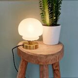 Opal globe lamp