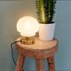 Lampe globe opaline