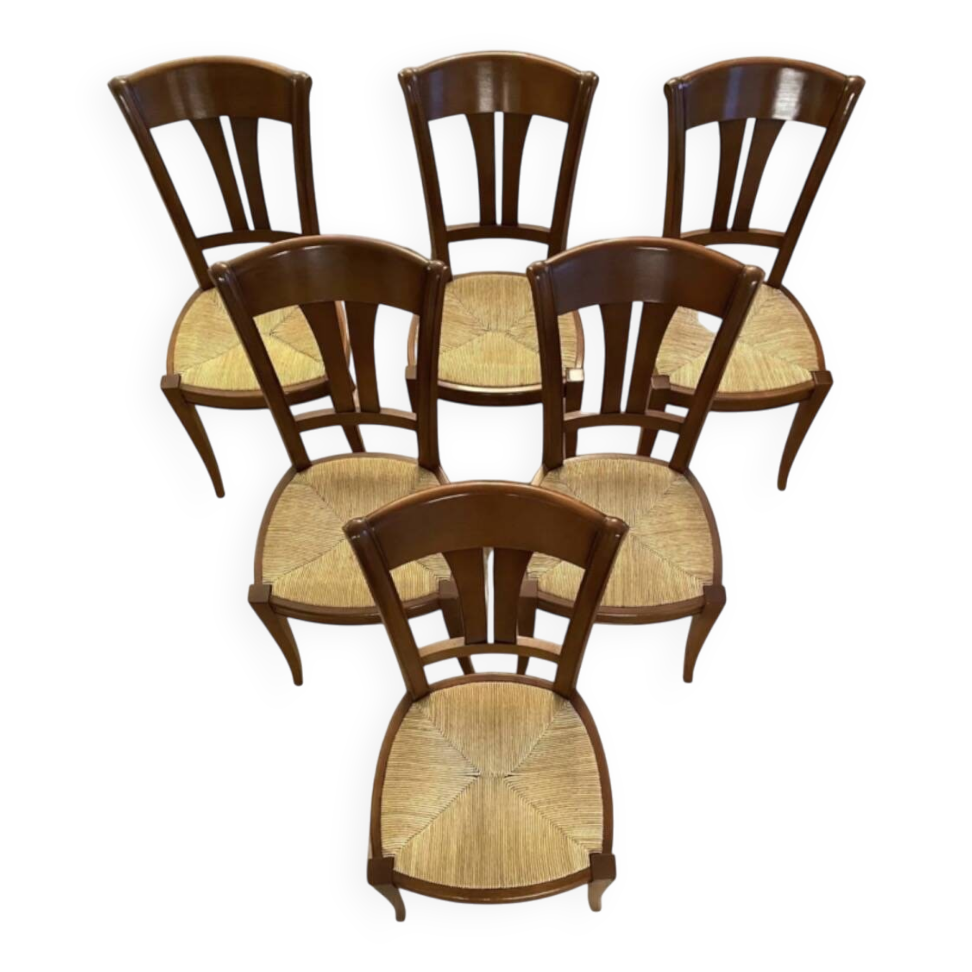Lot 6 chaises Camaret hêtre