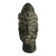 Black marble bust sculpture