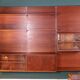 Vintage Scandinavian teak wall unit