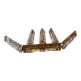 Set of 6 vintage crystal knife rests