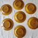 7 barbotine plates from Sarreguemines