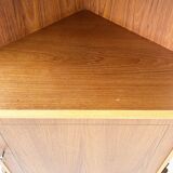 Vintage Scandinavian Corner Hutch