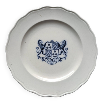 Assiette anglaise avec armoiries