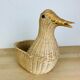 Panier osier canard