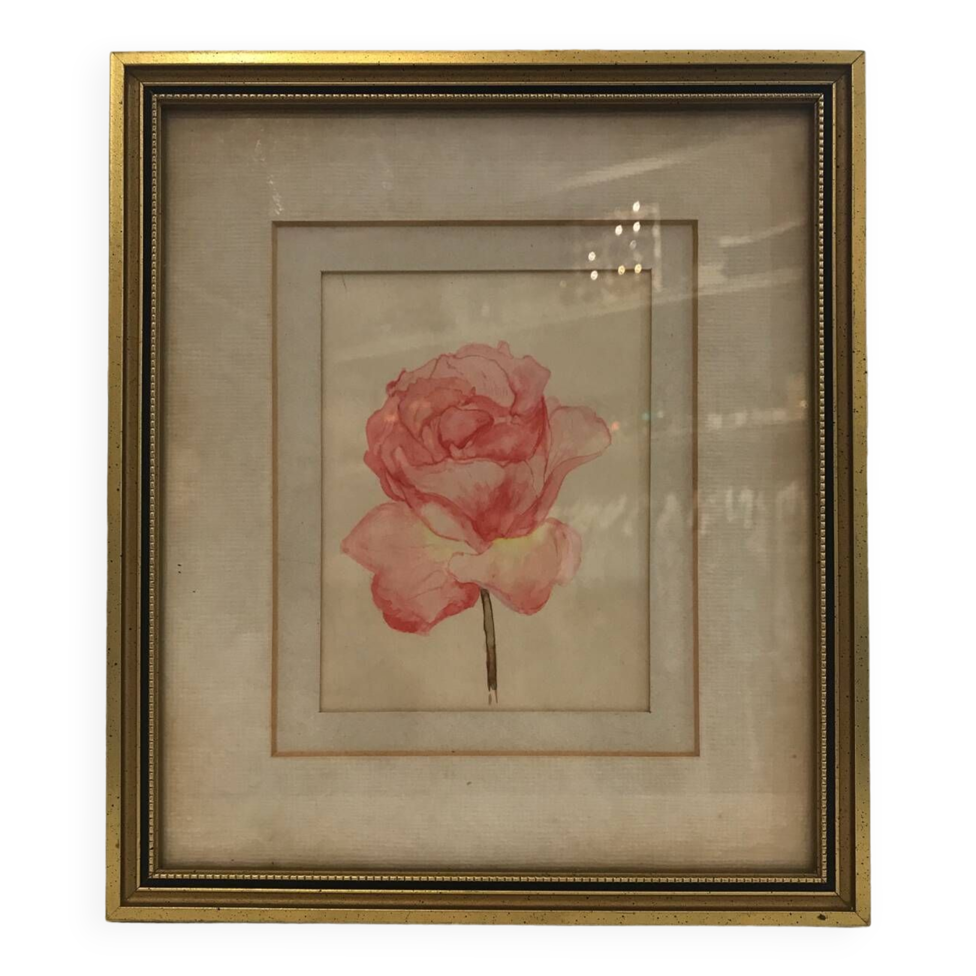 Pink watercolor