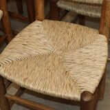 Série de 4 Chaises Charlotte Perriand Modèle "Bauche" Edition BCB