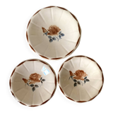 Set of round Digoin serving dishes