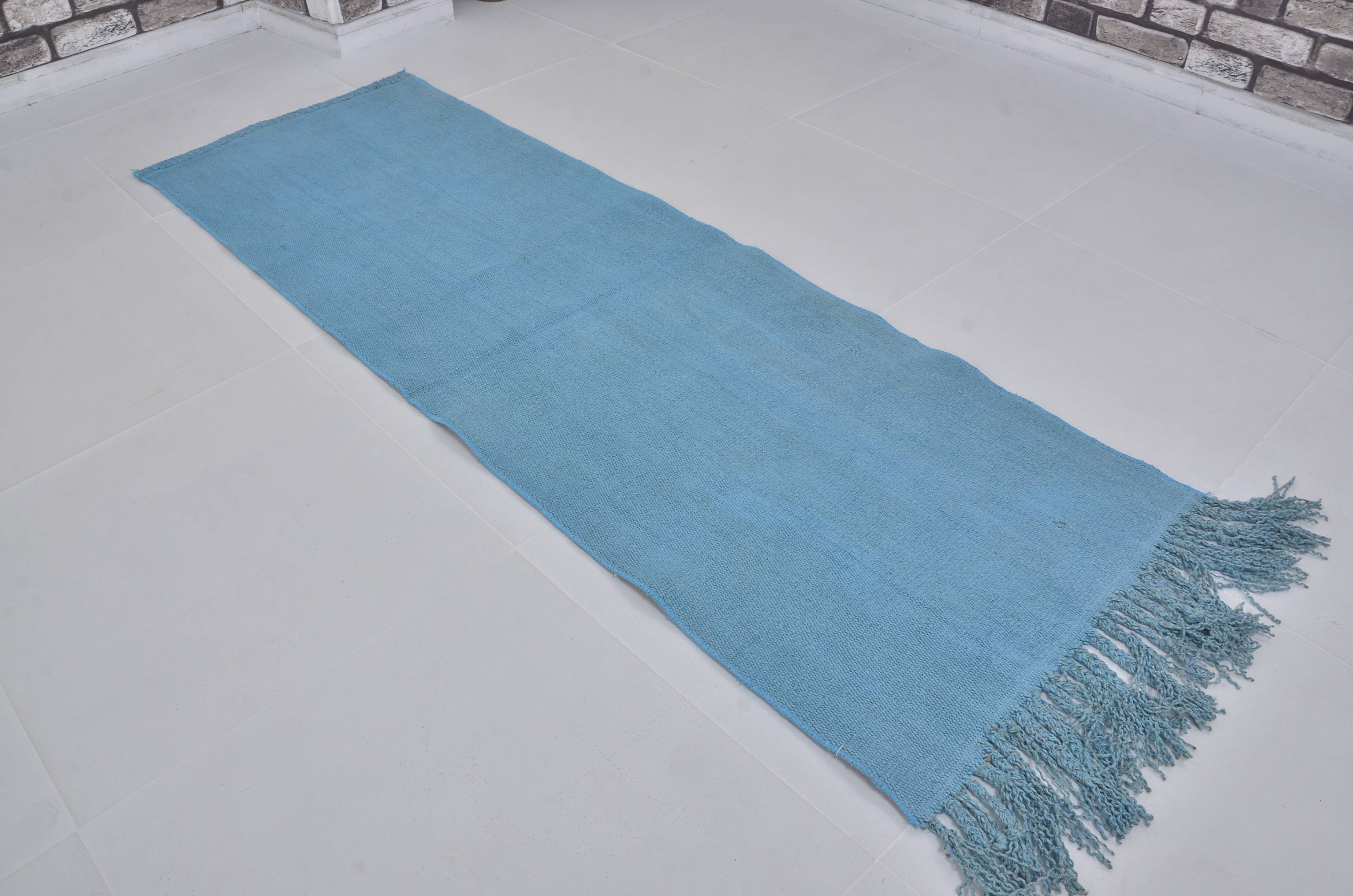 Blue Vintage handmade Hemp Runner sku 3911