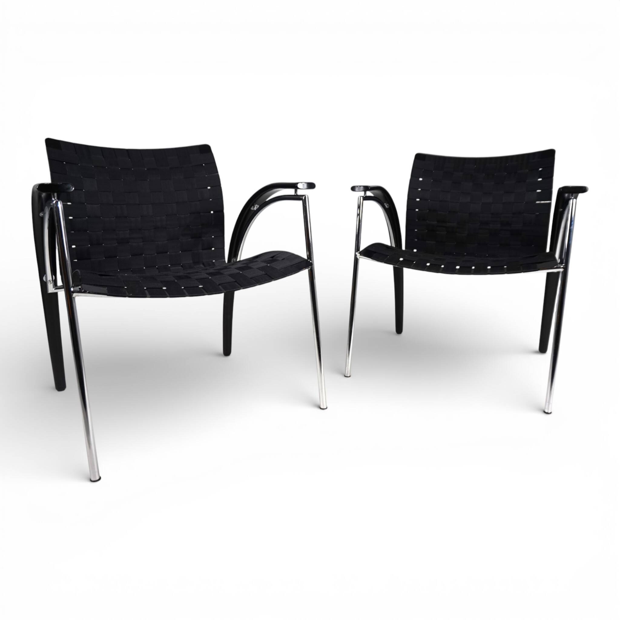 Thonet set of 2 lounge chairs by Peter Maly, 1980