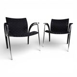 Thonet set of 2 lounge chairs by Peter Maly, 1980