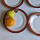 Art Deco dessert plates Henri Delcourt / Boulogne sur Mer / parakeet