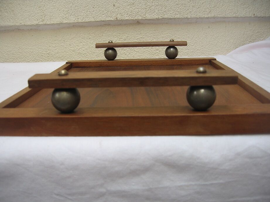 60's wooden tray