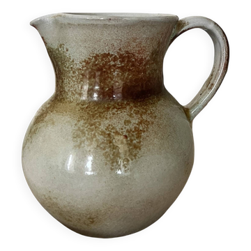 Vintage glazed ceramic water/orangeade carafe, 1950