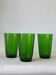 Lot 3 Verres Vereco coloris vert