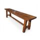 Solid oak farmhouse bench, 160cm in length.