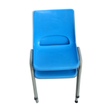 Pair of tubular metal child chains and plastic seat