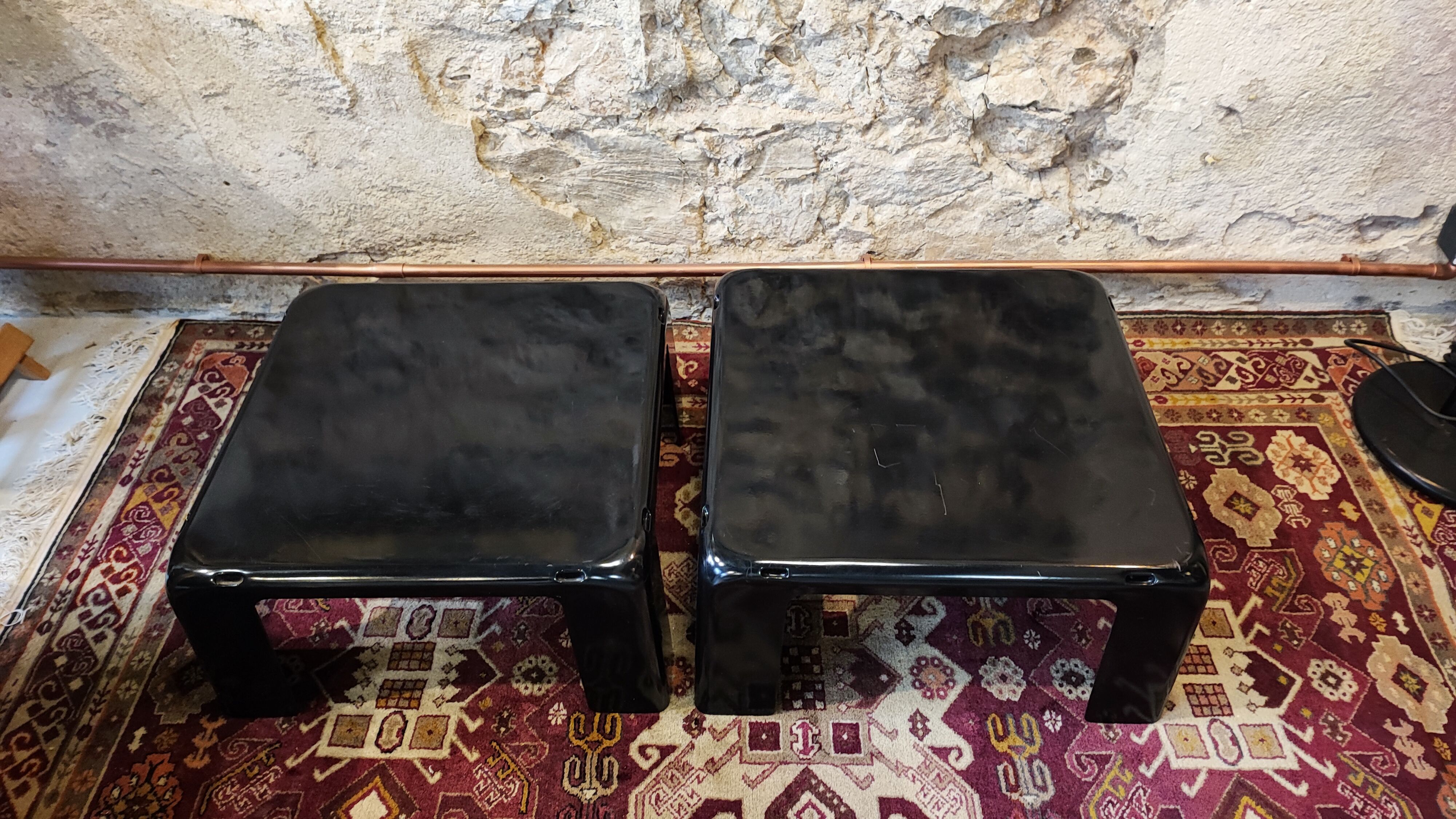 Set of 2 coffee tables "4 Gatti" by Mario Bellini for B&B Italia, 1960s