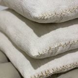 Kilim style cushion with hand embroidery