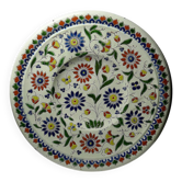 Plat artisanal émaux de Thoune signé Schoch-Läderach, Suisse