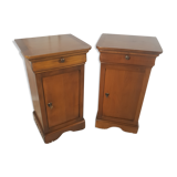 Louis Philippe style pair of nightstand