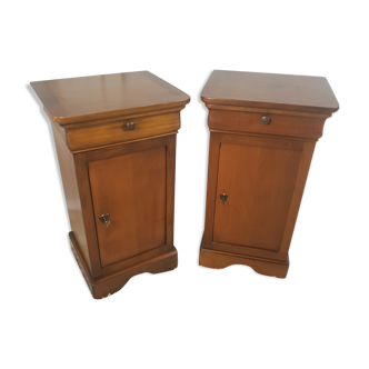 Louis Philippe style pair of nightstand