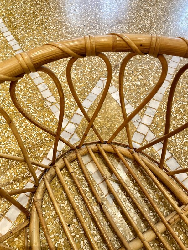 Couffin enfant rotin