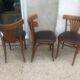 Suite de 5 chaises bistrot (assises neuves)