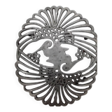 pewter trivet