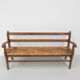 Oak cafe sofa with armrests 160 cm long