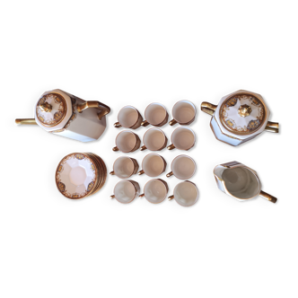 Service à thé ou café en porcelaine de Limoges vintage