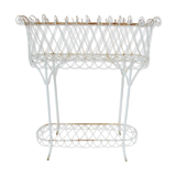 planter on iron stand