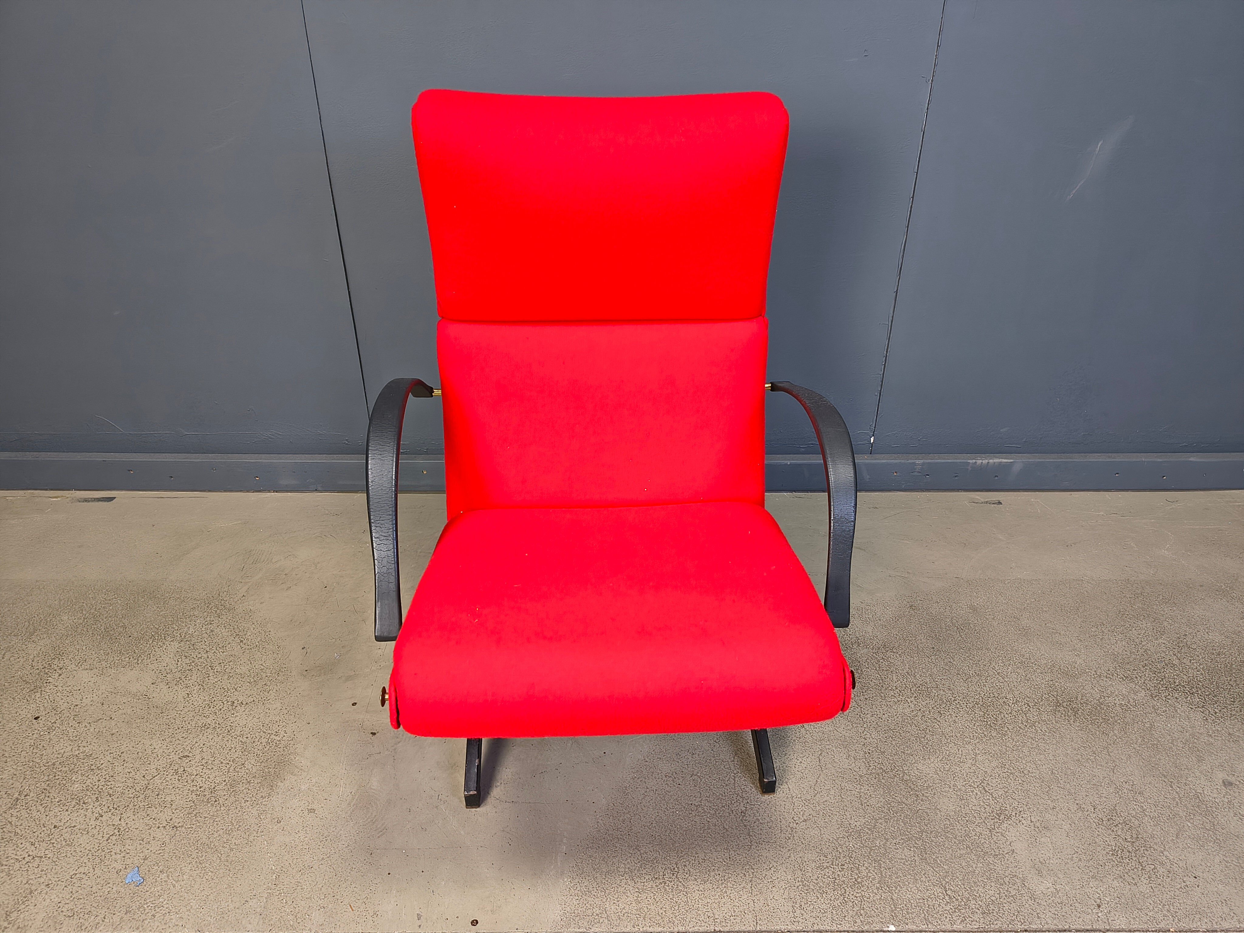 Fauteuil lounge P40 vintage par Osvaldo Borsani pour Tecno, années 1960.