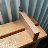 Mirror shelf in blond pine 80s