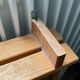 Mirror shelf in blond pine 80s