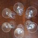 6 port glasses engraved from the 60s