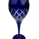 6 crystal wine glasses