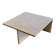 Square travertine coffee table by Giusti and Di Rosa for UP&UP.