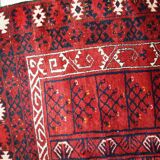 Vintage carpet turkmen engsi handmade 124cm x 165cm 1970s - 1c431