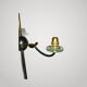 Vintage mid-century reading lamp in bronze and brass by Lunel Arlus.
