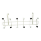 Vintage wall coat rack black white with hooks vintage