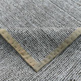 3x10 White Black Turkish Runner Rug 92x310Cm